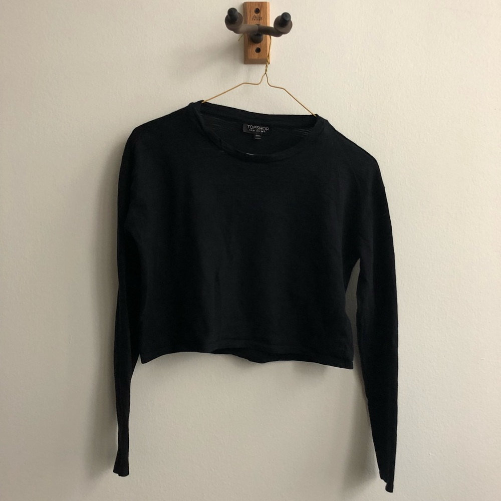 Top shop Cropped long sleeve top